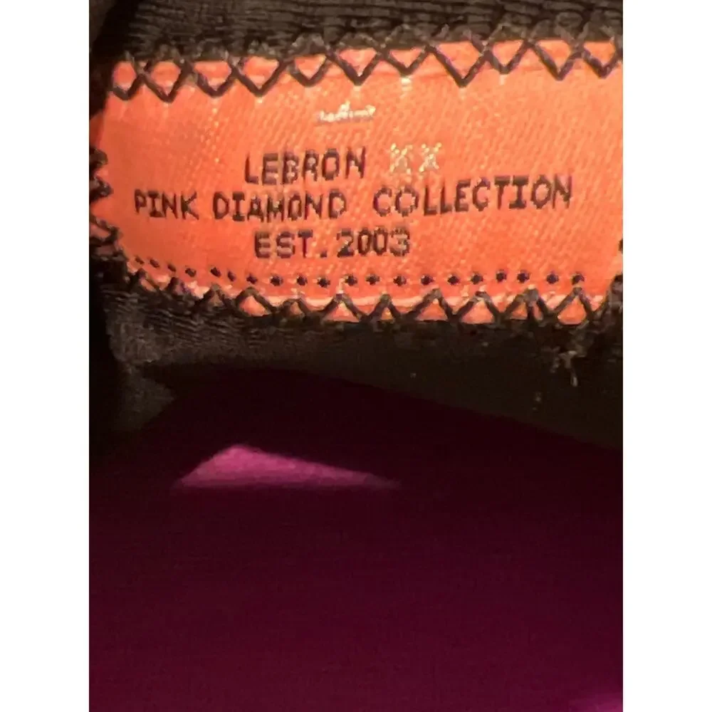Nike Youth LeBron 20 Chosen 1 Pink Diamond Collection Sneakers Size‎ 5.5Y Orange